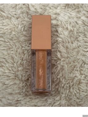 KKW rose gold Shimmery Nude Lip Gloss mini.